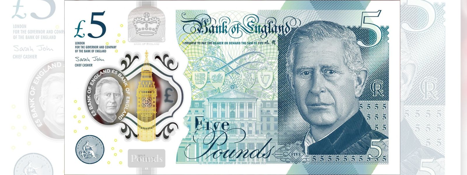 King Charles banknotes printed. Release mid 2024